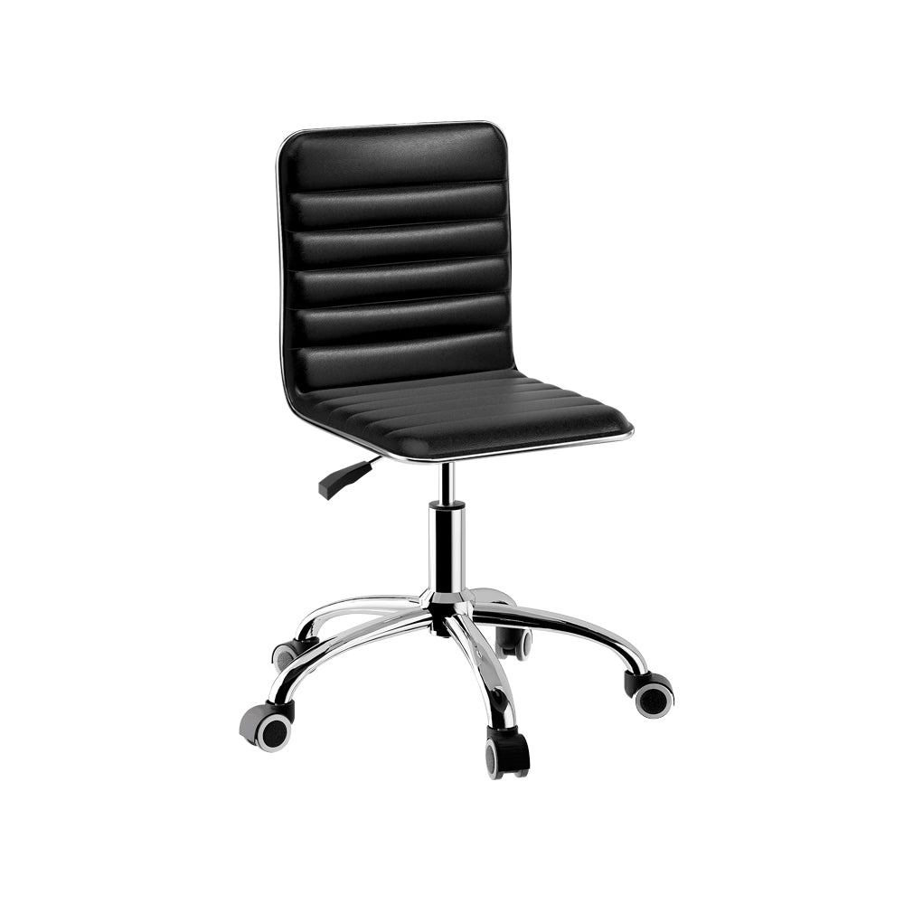 Office Chairs Artiss Office Chair Conference Chairs Pu Leather Low Back Black