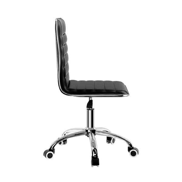 Office Chairs Artiss Office Chair Conference Chairs Pu Leather Low Back Black