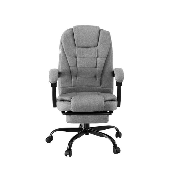 Artiss Office Chair Executive Fabric Seat Racing Computer Desk Chairs Footrest Office Chairs