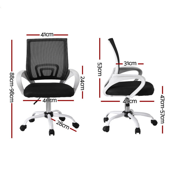 Office Chair Mesh Computer Gaming Desk Chairs Work Study Mid Back Office Chairs