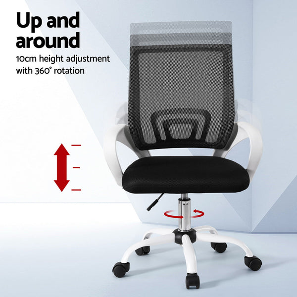 Office Chair Mesh Computer Gaming Desk Chairs Work Study Mid Back Office Chairs