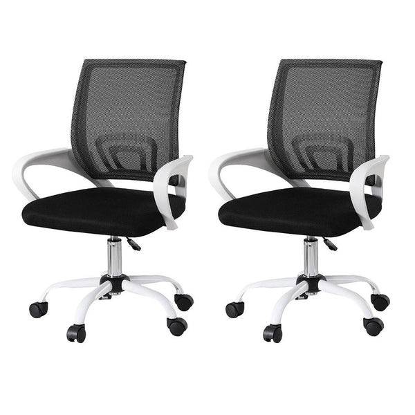 Artiss 2X Office Chair Mesh Computer Gaming Desk Chairs Work Study Mid Back Office Chairs