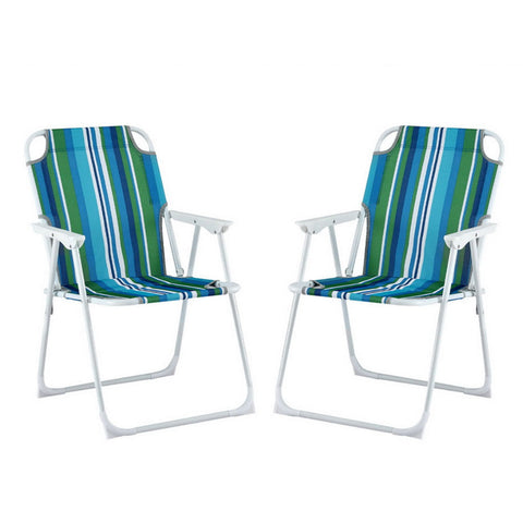 Gardeon Outdoor Chairs Folding Camping Chair Steel Portable Patio Furniture Patio Chairs