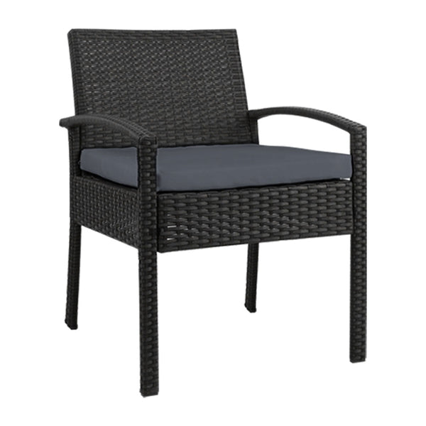 Gardeon Outdoor Patio Furniture Rattan Lounge Cushion Felix Dining Chairs