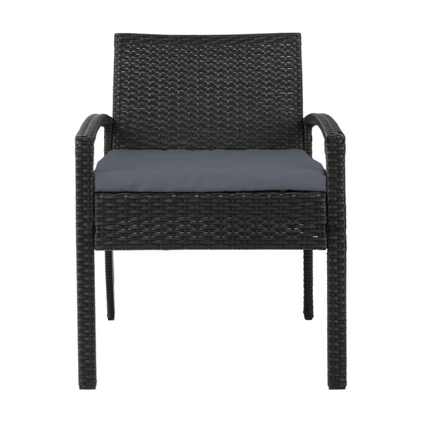 Gardeon Outdoor Patio Furniture Rattan Lounge Cushion Felix Dining Chairs
