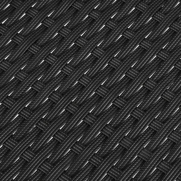 Gardeon 3Pc Bistro Set Outdoor Furniture Rattan Table Chairs Cushion Patio Garden Ezra Patio Furniture Sets