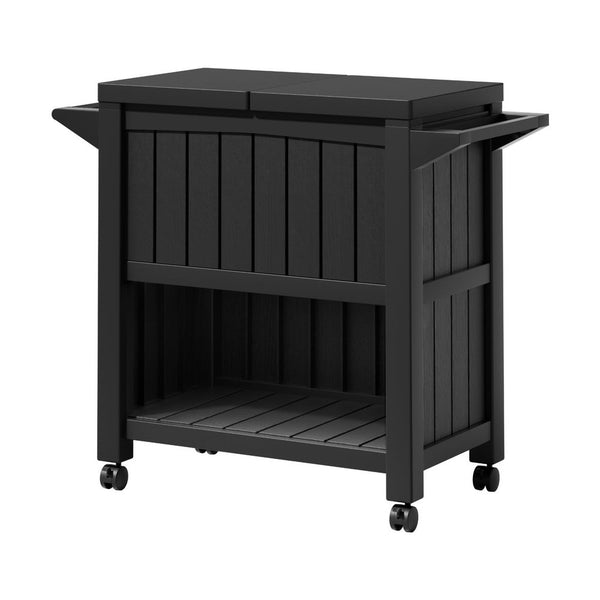 Gardeon Outdoor Storage Cabinet Box 80L Ice Bucket Cooler Rolling Serving Cart Kitchen Trolley Storage Deck Boxes