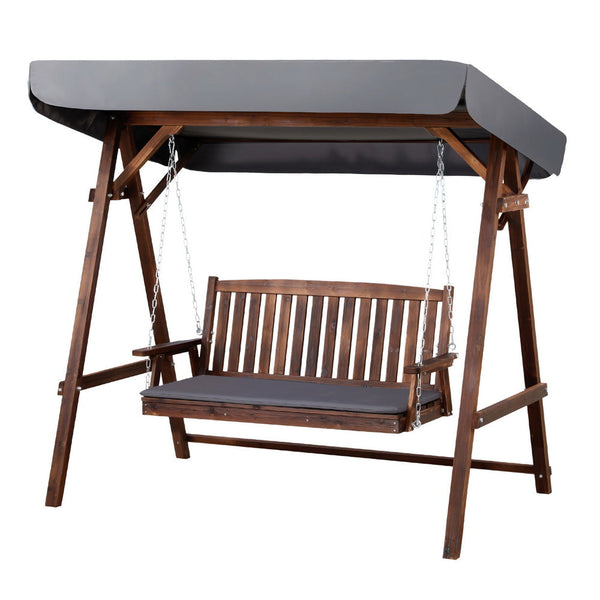 Gardeon Swing Chair Garden Bench Canopy 3 Seater Outdoor Furniture Swing Seats