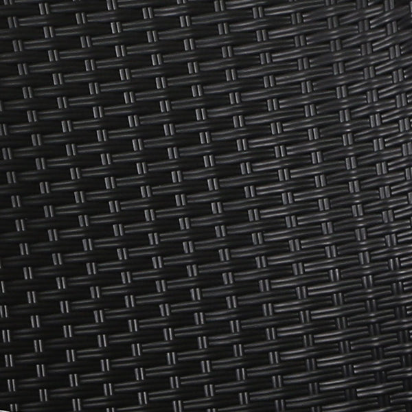 Gardeon 3Pc Recliner Chairs Table Sun Lounge Outdoor Furniture Wicker Adjustable Black Loungers