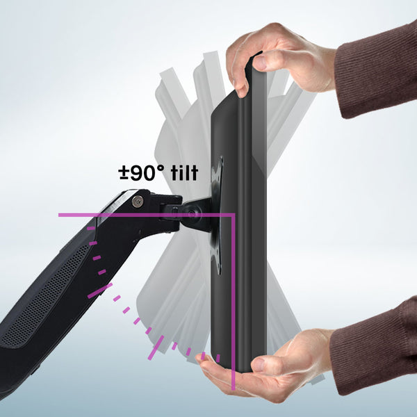 Fortia Triple Computer Monitor Mount Stand Desk With 3 Adjustable Arm Holder 15 To 32 Inch Displays Monitor Mounts & Stands