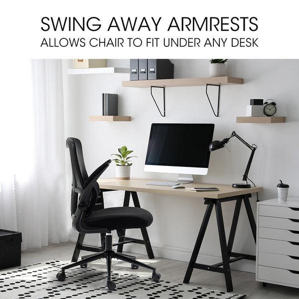 Office Chairs Fortia Ergonomic Mesh Office Chair Computer Seat Adjustable Recline Black