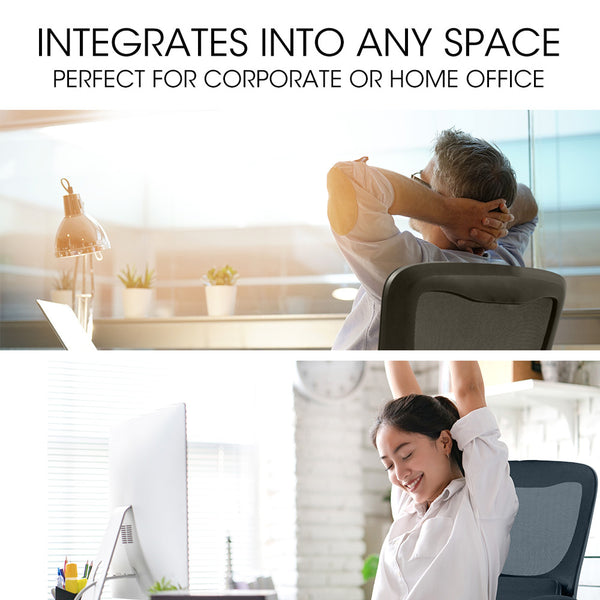 Fortia Ergonomic Mesh Office Chair Computer Seat Recline Black Office Chairs