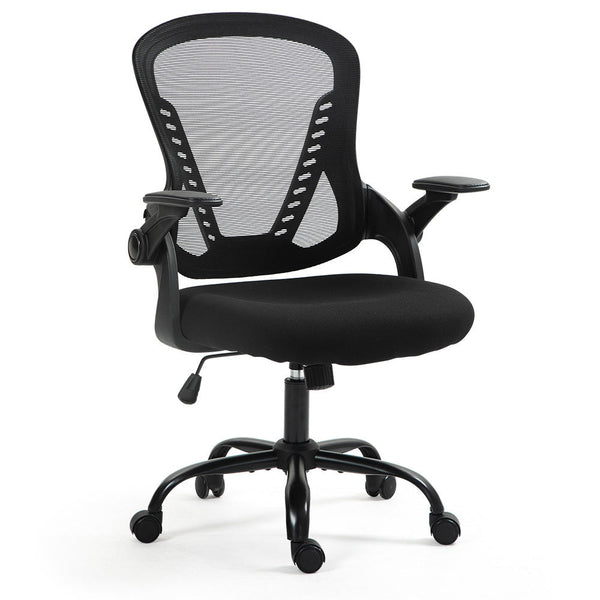 Fortia Ergonomic Office Desk Chair Coolmesh Fabric Adjustable Recline Black Mesh/Black Frame Office Chairs