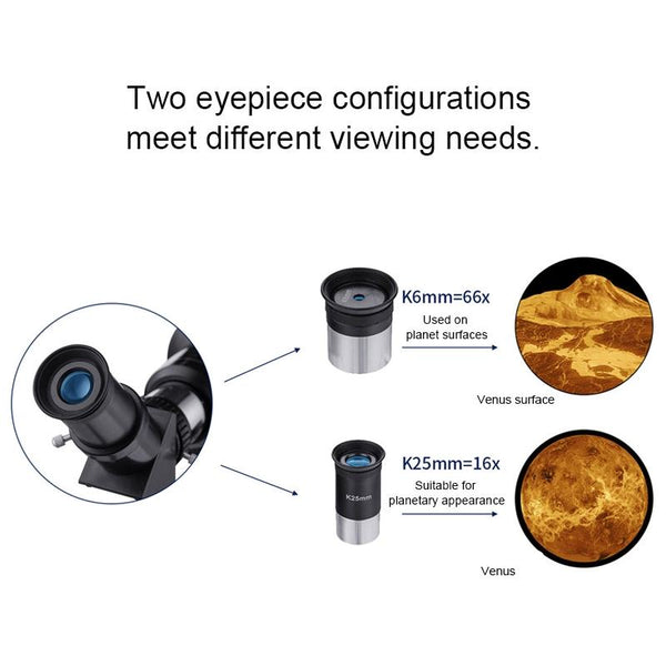 High Definition Times Astronomical Telescope With Tripod 16X / 66X70 Telescopes