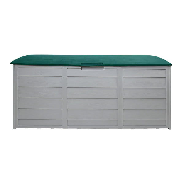 Gardeon Outdoor Storage Box 290L Lockable Organiser Garden Deck Shed Tool Green Storage Deck Boxes