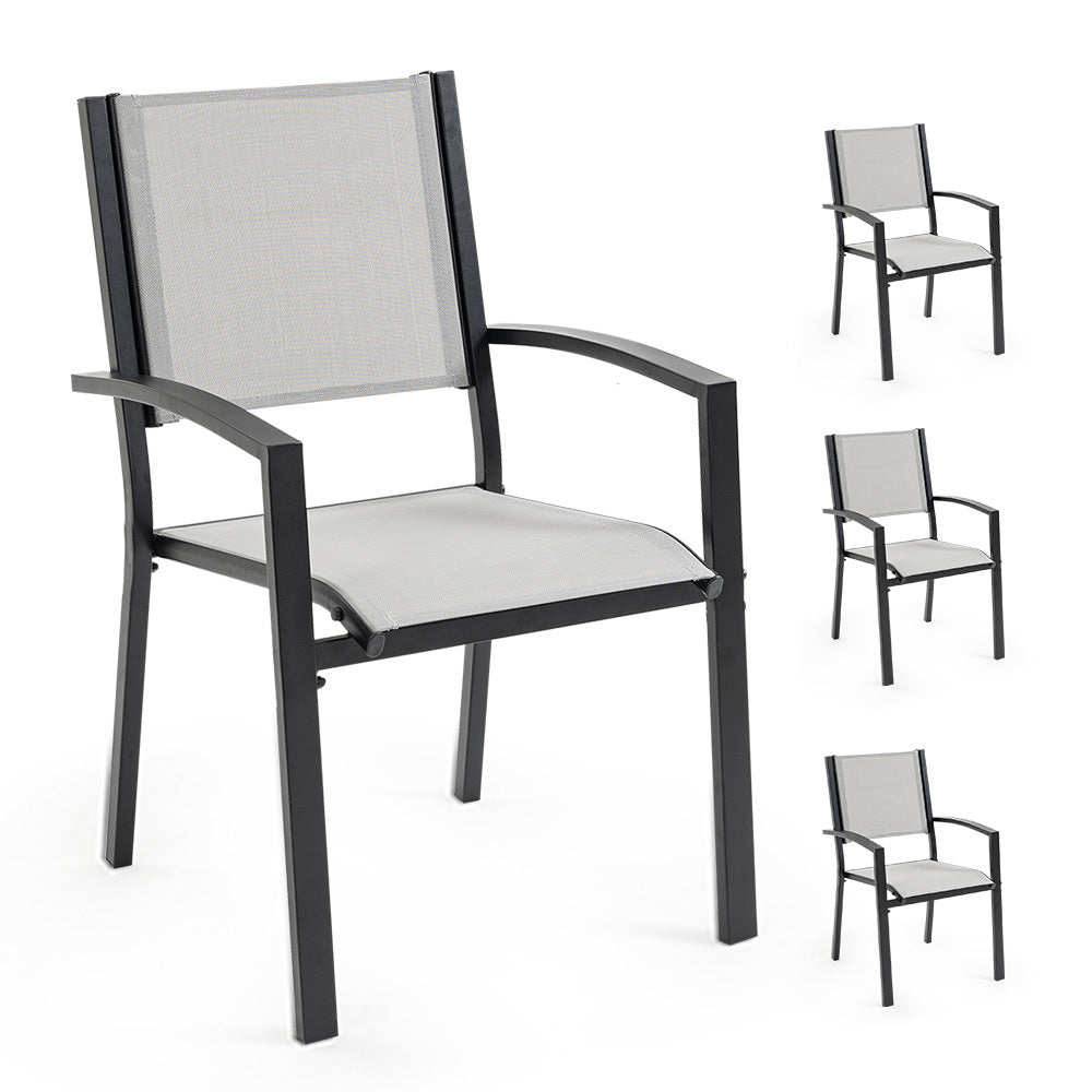 Fortia 4Pc Outdoor Dining Chair Set Furniture Outside Patio Chairs