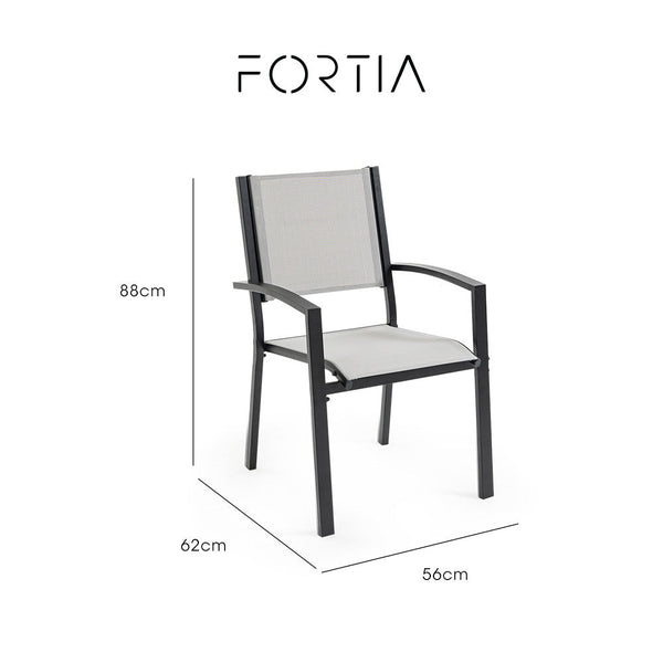 Fortia 4Pc Outdoor Dining Chair Set Furniture Outside Patio Chairs