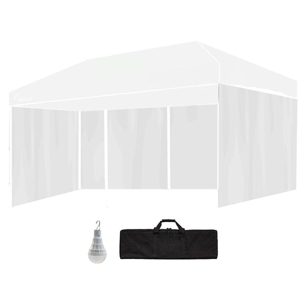 Red Track Accessory Pack For 6X3m White Gazebo Includes Walls Wheeled Carry Bag Rechargeable Usb Lamp Gazebos & Pergolas