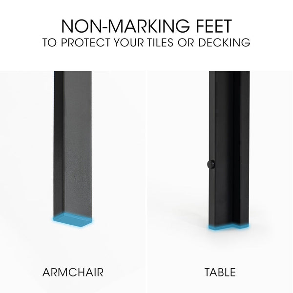 Fortia 7Pc Outdoor Dining Furniture Set Table And Chairs Setting Outside Outdoor Dining Sets