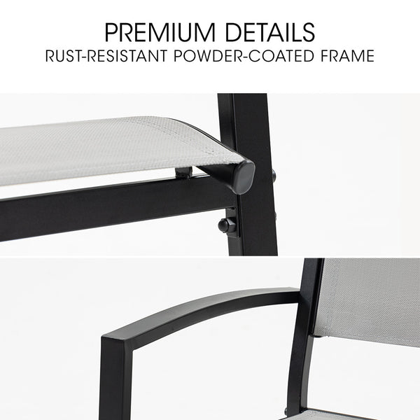 Fortia 6Pc Outdoor Dining Chair Set Outside Outdoor Dining Sets