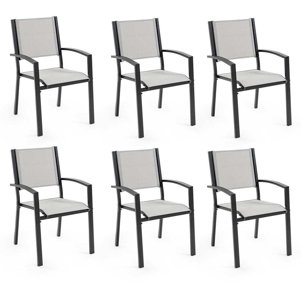 Fortia 6Pc Outdoor Dining Chair Set Outside Outdoor Dining Sets