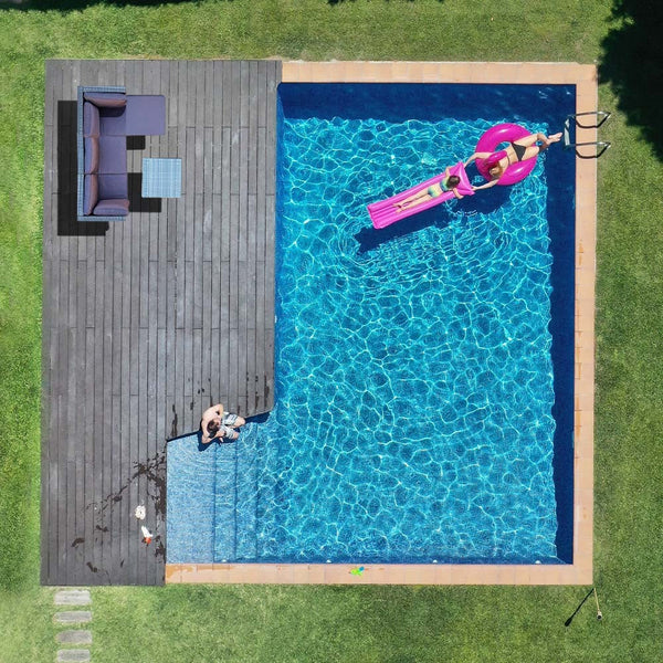 Rattan 4 Seater Modular Outdoor Lounge Setting With Coffee Table Ottoman Grey Loungers