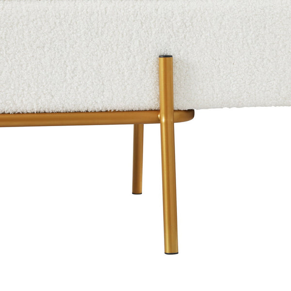 Ottomans Footstools & Poufs Artiss Storage Ottoman Bed 140Cm Pillow Boucle Fabric