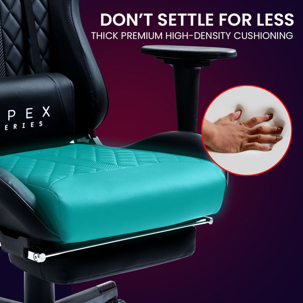 Overdrive Apex Series Reclining Gaming Ergonomic Office Chair With Footrest Black Office Chairs