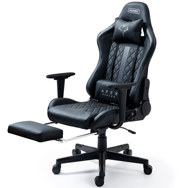 Overdrive Apex Series Reclining Gaming Ergonomic Office Chair With Footrest Black Office Chairs
