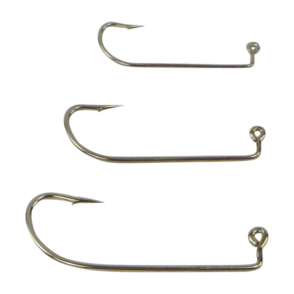 Swimerz 1/0 Offset Shank Jig Hook O'shaunessy Style Qty 25 Hooks