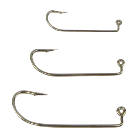 Swimerz 1/0 Offset Shank Jig Hook O'shaunessy Style Qty 25 Hooks