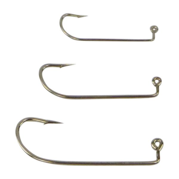 Swimerz 3/0 Offset Shank Jig Hook O'shaunessy Style Qty 25 Hooks