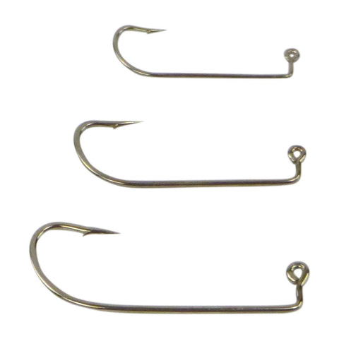 Swimerz 3/0 Offset Shank Jig Hook O'shaunessy Style Qty 25 Hooks