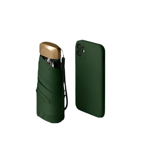 Outdoor Mini Sun Umbrella Uv Protection Ultralight Folding Five Fold Umbrellas