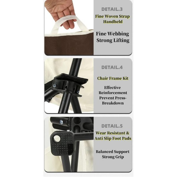 Elosung Green Outdoor Folding Camping Chair Portable Lounge Lightweight Beach Fishing Stool And Picnic Seat Perfect For Adventures Camping Chairs