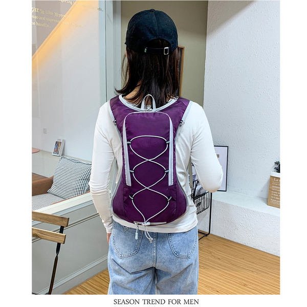 Purple Outdoor Sports Hydration Backpack For Running Hiking And Cycling Lightweight Waterproof Hydration Packs