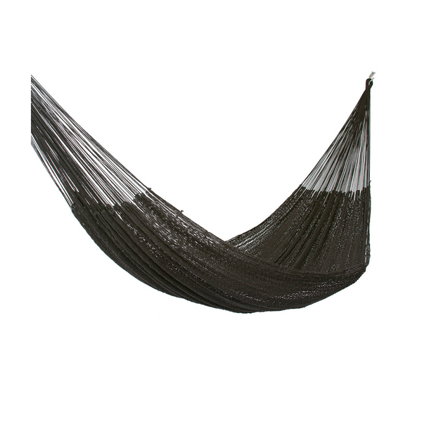 Outdoor Undercover Cotton Mayan Legacy Hammock King Size Black Hammocks