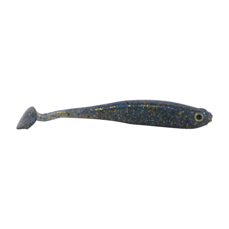 Swimerz Soft Shad 100Mm Paddle Tail Lure Blue Gold Fleck 6 Pack Baits & Lures