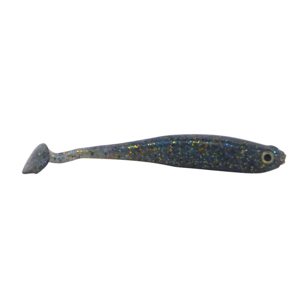 Swimerz Soft Shad 100Mm Paddle Tail Lure Blue Gold Fleck 6 Pack Baits & Lures