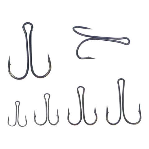 Swimerz Double Hook Size 4 Black Nickel 10 Pack Hooks