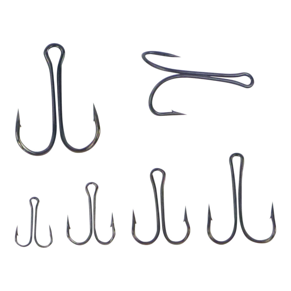 Swimerz Double Hook Size 8 Black Nickel 10 Pack Hooks