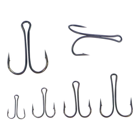 Swimerz Double Hook Size 8 Black Nickel 10 Pack Hooks