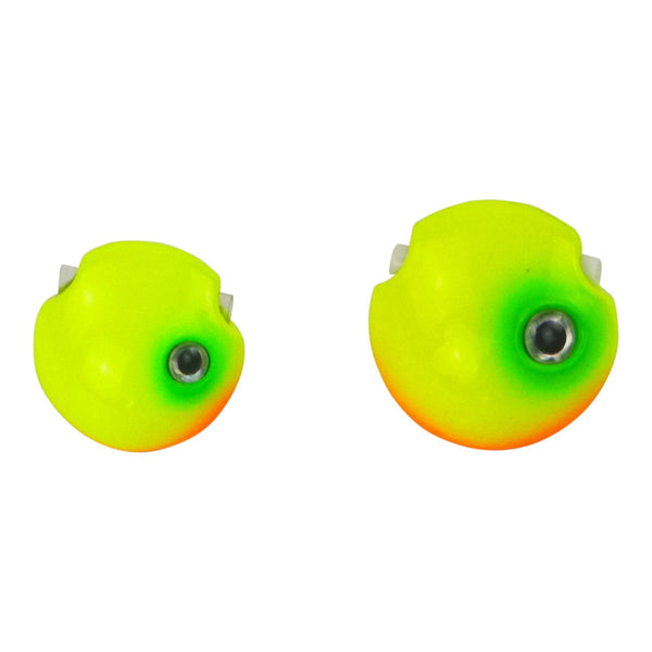 Finesse Kabura Slider Jig Head 60Gm Lime Spider 2 Pack Baits & Lures