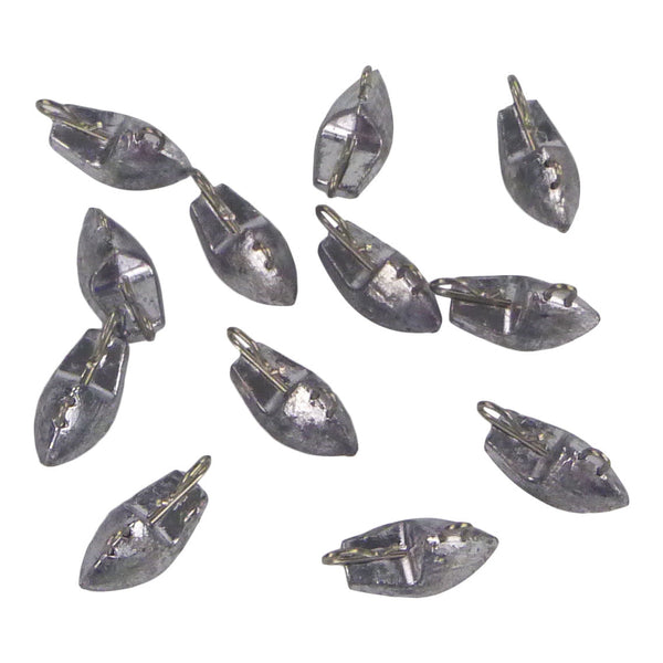 Swimerz 10Gm Arrowhead Jig Head 3/8Oz Lead Qty 12 Sinkers & Weights