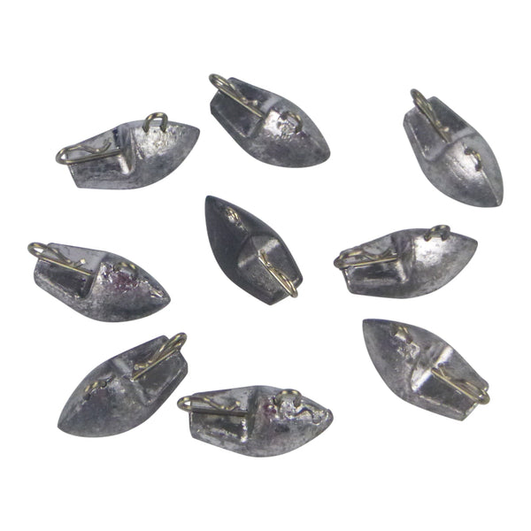 Swimerz 14Gm Arrowhead Jig Head 1/2Oz Lead Qty 9 Sinkers & Weights