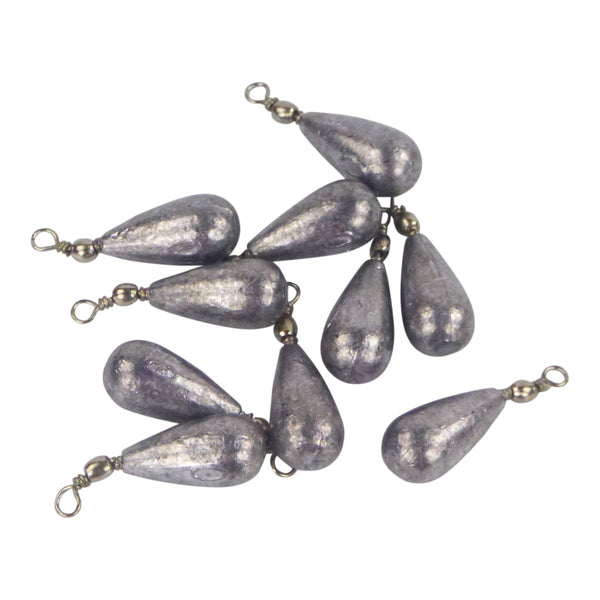 Swimerz 10Gm Teardrop Sinker Lead Pack Sinkers & Weights