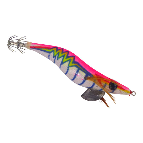 Finesse Rumoika Squid Jig Pink Neon 3.5 2 Pack Baits & Lures