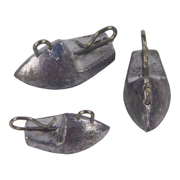 Swimerz 14Gm Arrowhead Jig Head 1/2Oz Lead Qty 9 Sinkers & Weights