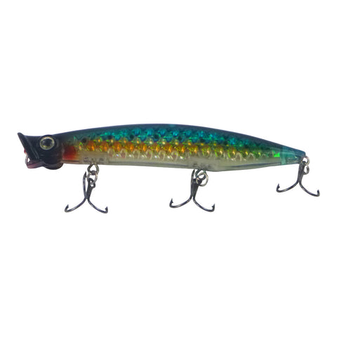 Toppu Mizzu Cupface Popper 13.5Gm 110Mm Blue Hex Baits & Lures