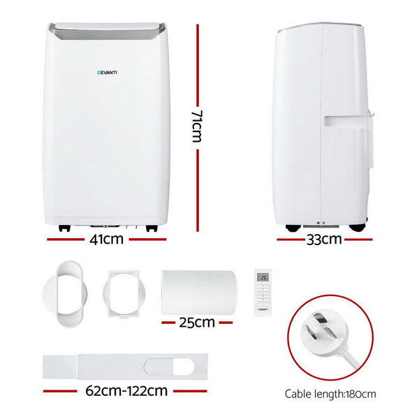 Devanti Portable Air Conditioner Dehumidifier Fan 14000Btu Portable Air Conditioners